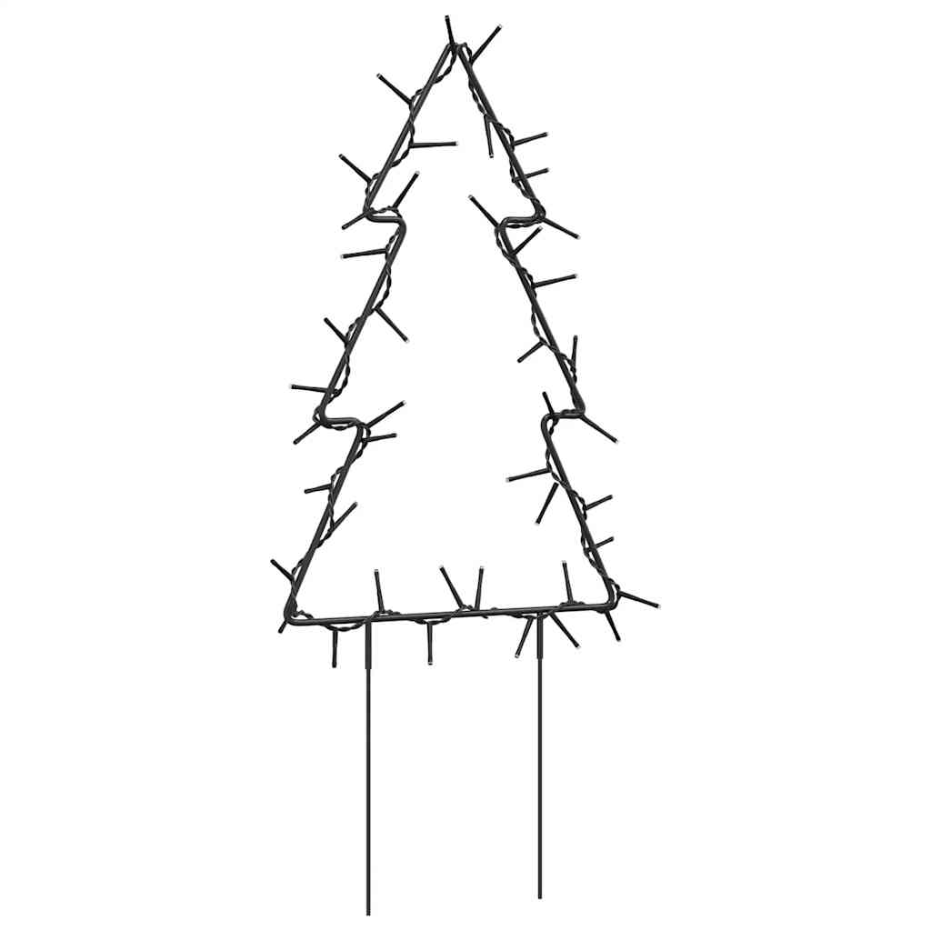 Kerstverlichting Kerstboom Met Grondpinnen 50 Led's 30 Cm Zwart