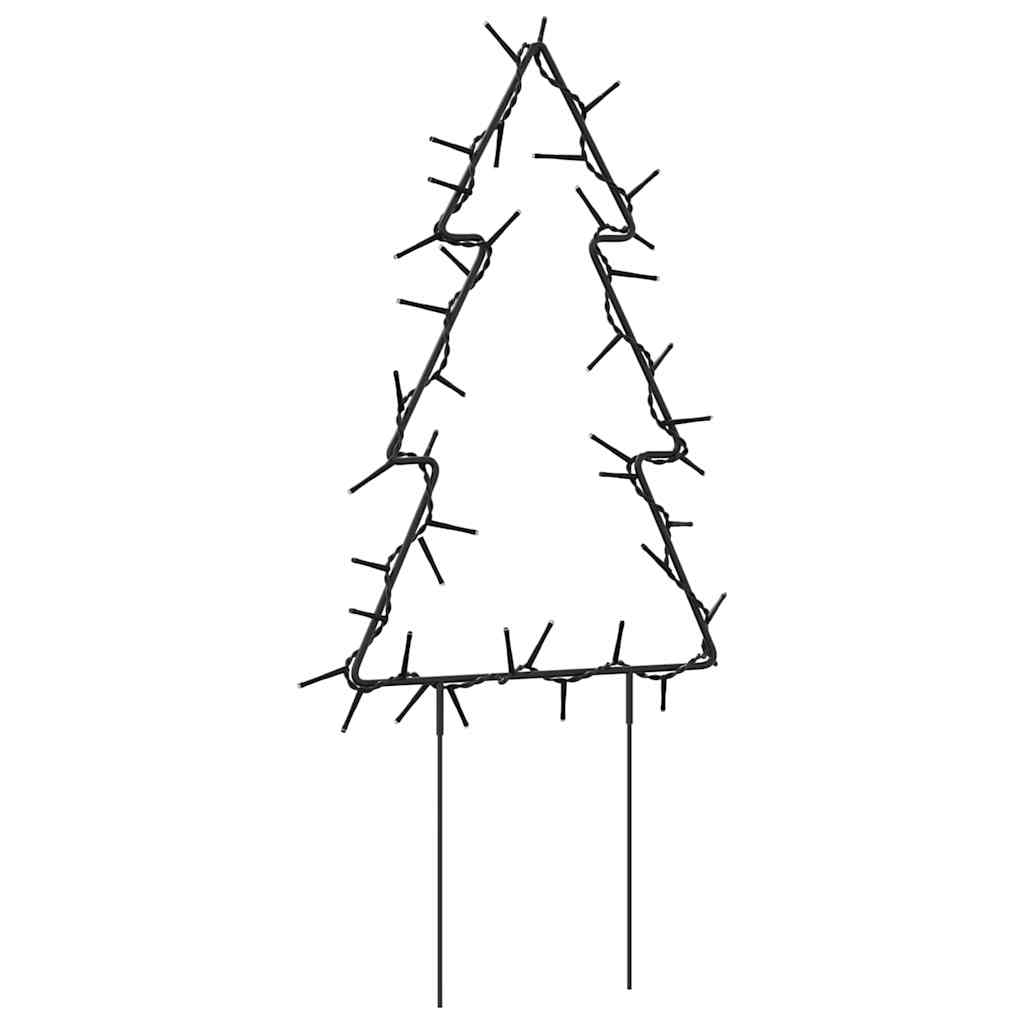 Kerstverlichting Kerstboom Met Grondpinnen 50 Led's 30 Cm Zwart