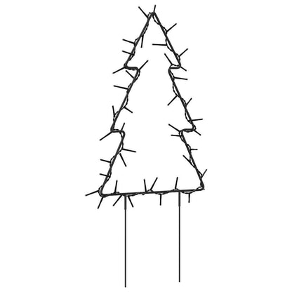 Kerstverlichting Kerstboom Met Grondpinnen 50 Led's 30 Cm Zwart