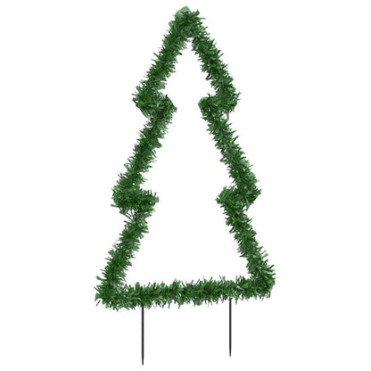 Kerstverlichting Kerstboom Met Grondpinnen 80 Led's 60 Cm Groen