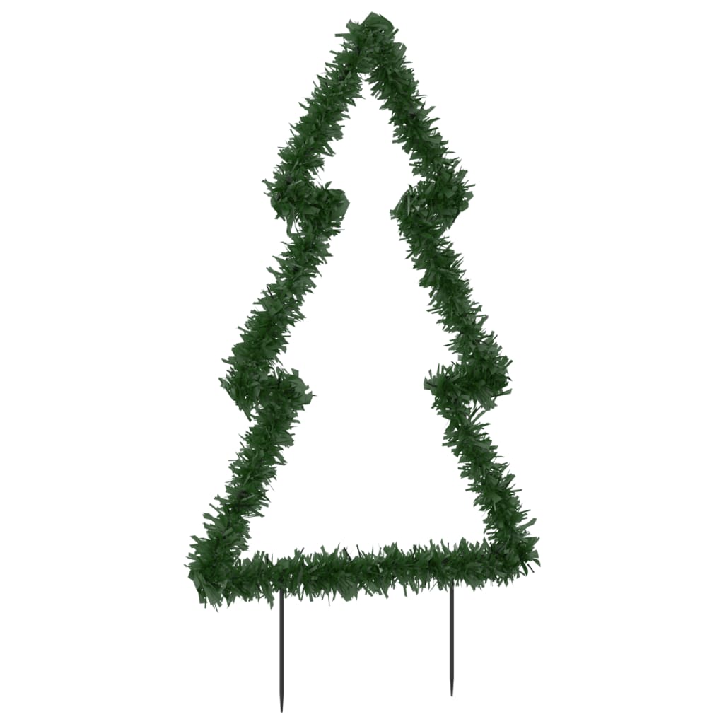 Kerstverlichting Kerstboom Met Grondpinnen 80 Led's 60 Cm Groen