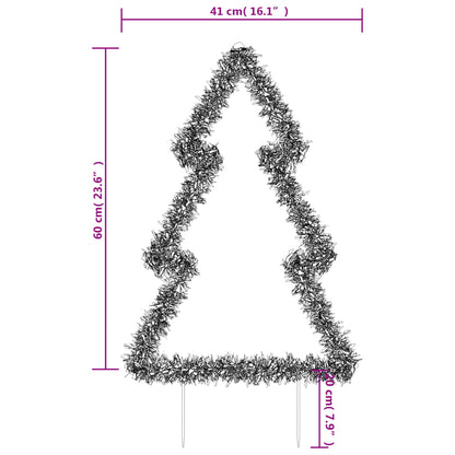 Kerstverlichting Kerstboom Met Grondpinnen 80 Led's 60 Cm Groen