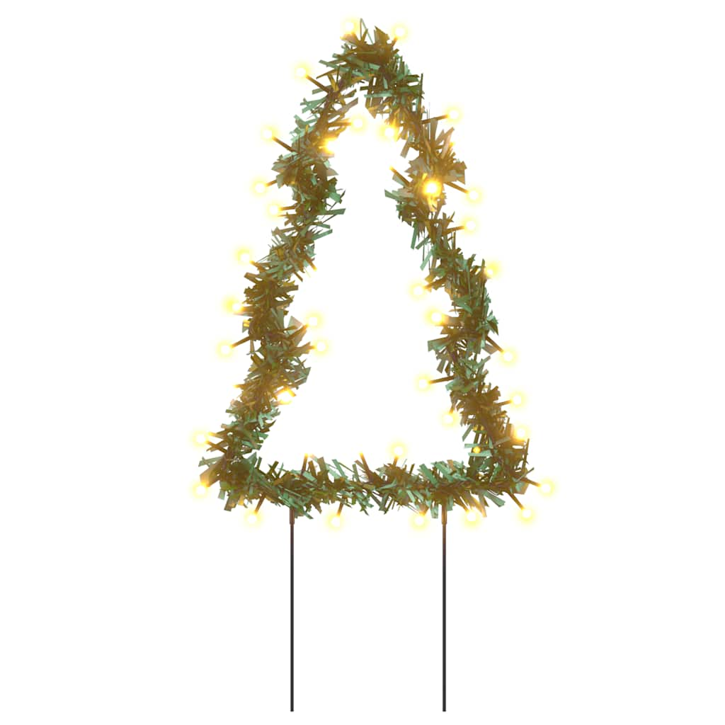 Kerstverlichting Kerstboom Met Grondpinnen 50 Led's 30 Cm Groen