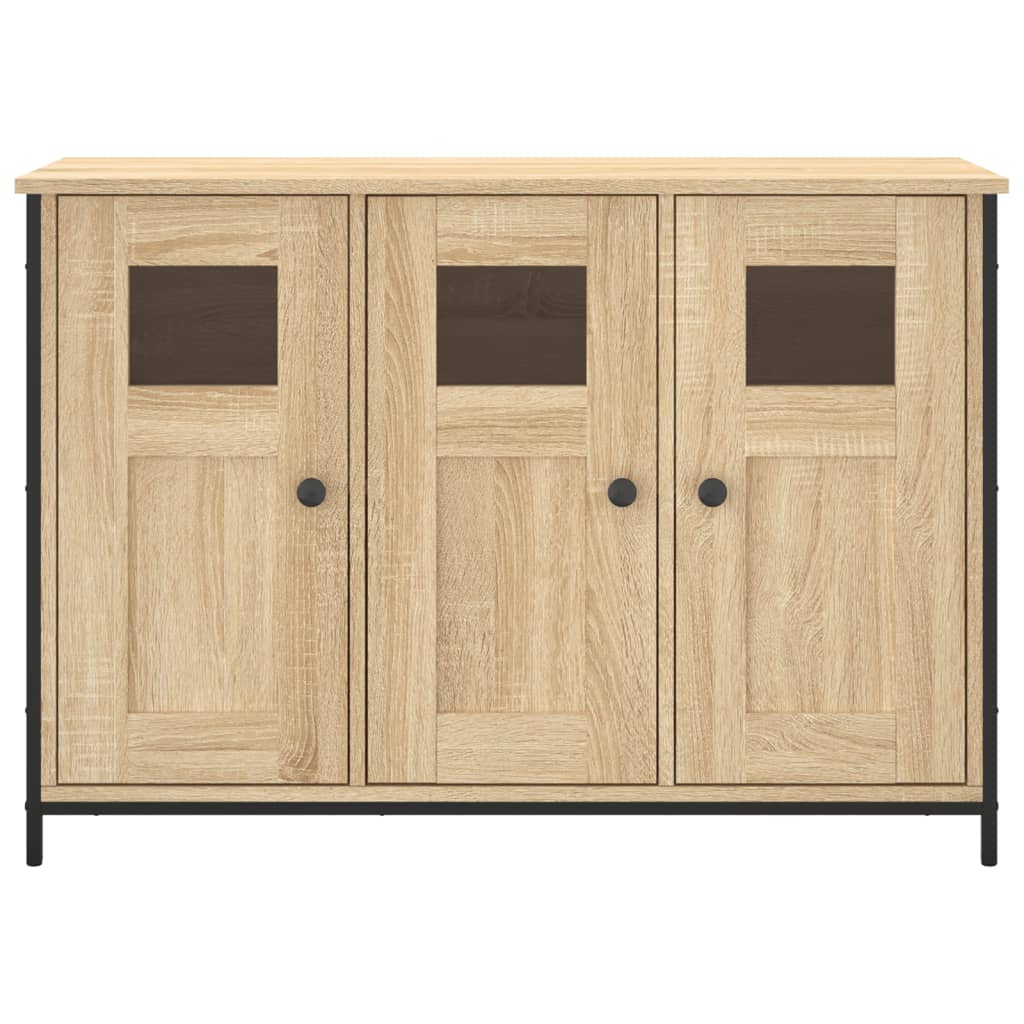 Dressoir 100X35X70 Cm Bewerkt Hout Sonoma Eikenkleurig