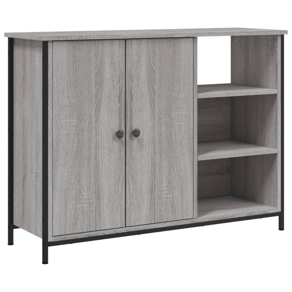 Dressoir 100X33X75 Cm Bewerkt Hout Grijs Sonoma