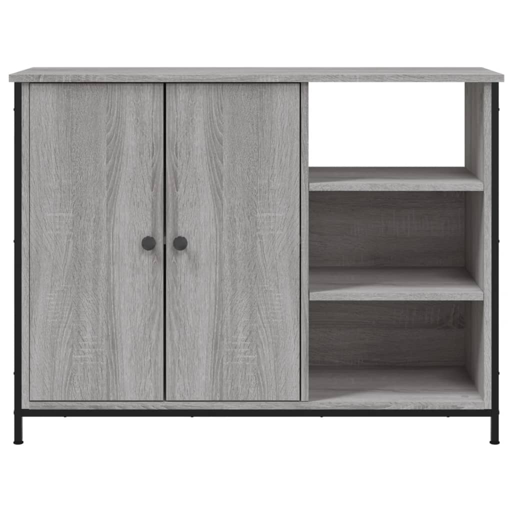 Dressoir 100X33X75 Cm Bewerkt Hout Grijs Sonoma