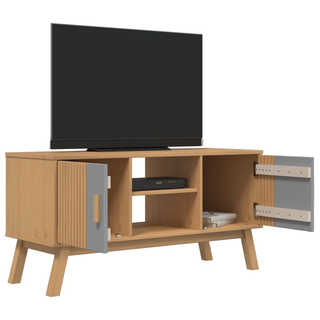 Tv-Meubel Olden 114X43X57 Cm Grenenhout