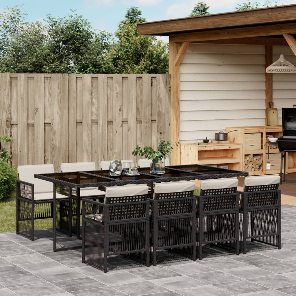 7-Delige Tuinset Met Kussens Poly Rattan