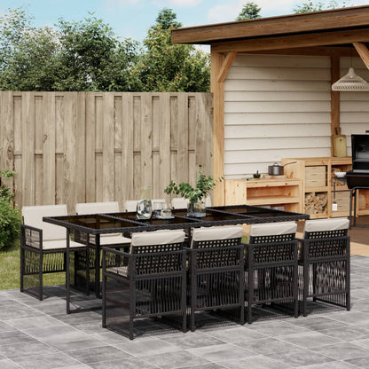 7-Delige Tuinset Met Kussens Poly Rattan