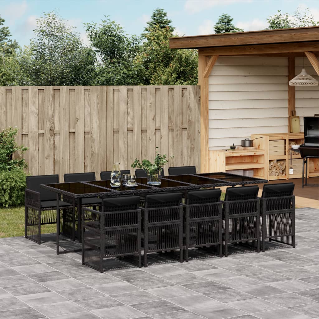 7-Delige Tuinset Met Kussens Poly Rattan