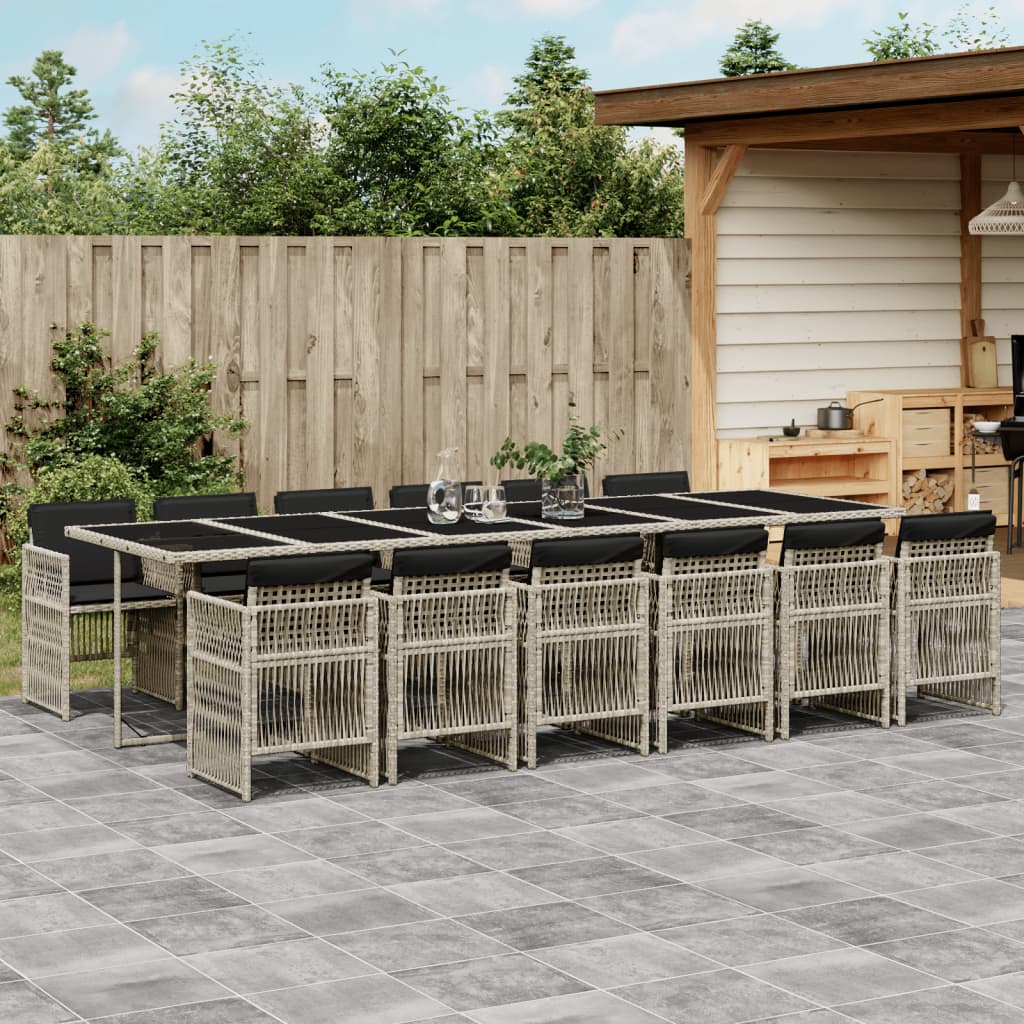 7-Delige Tuinset Met Kussens Poly Rattan