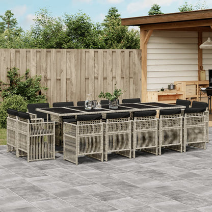 11-Delige Tuinset Met Kussens Poly Rattan