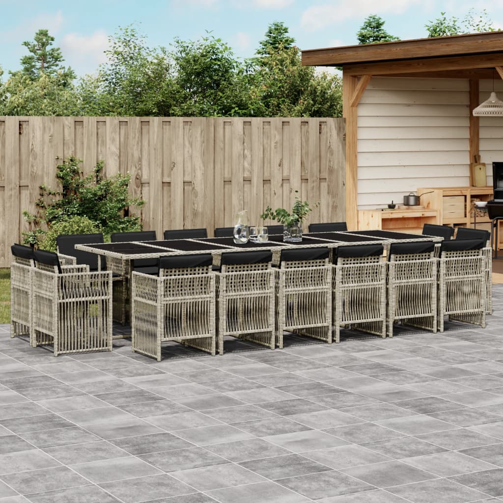 11-Delige Tuinset Met Kussens Poly Rattan