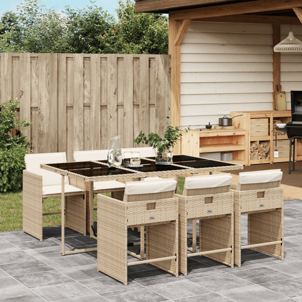 13-Delige Tuinset Met Kussens Poly Rattan