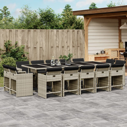 11-Delige Tuinset Met Kussens Poly Rattan