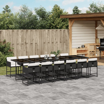 5-Delige Tuinset Met Kussens Poly Rattan