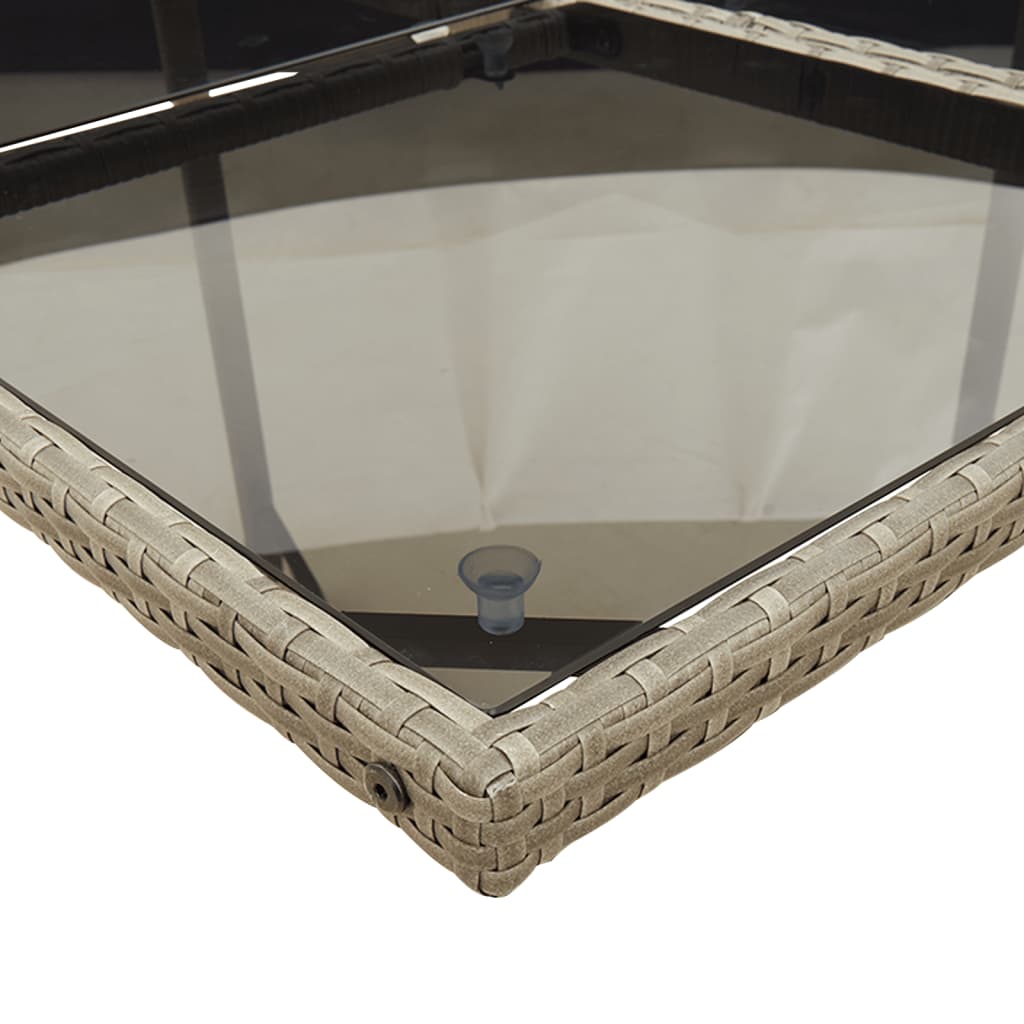 17-Delige Tuinset Met Kussens Poly Rattan