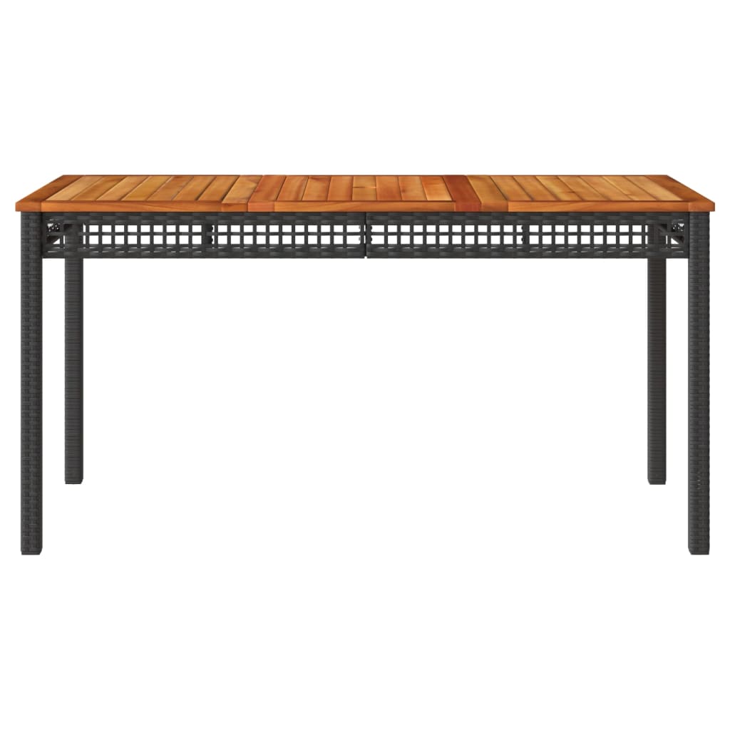 Tuintafel Poly Rattan En Acaciahout