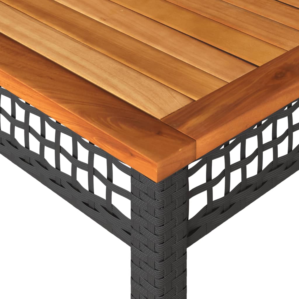 Tuintafel Poly Rattan En Acaciahout