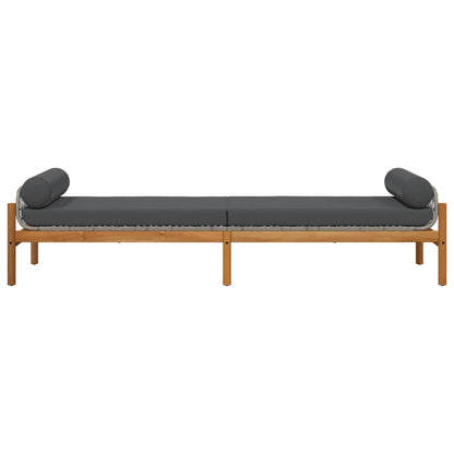 Tuinbank Met Kussen Poly Rattan Acacia