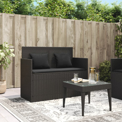 Tuinbank Met Kussens Poly Rattan