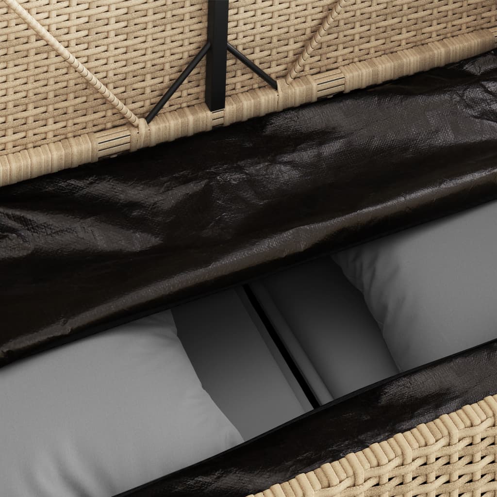 Tuinbank Met Kussens Poly Rattan