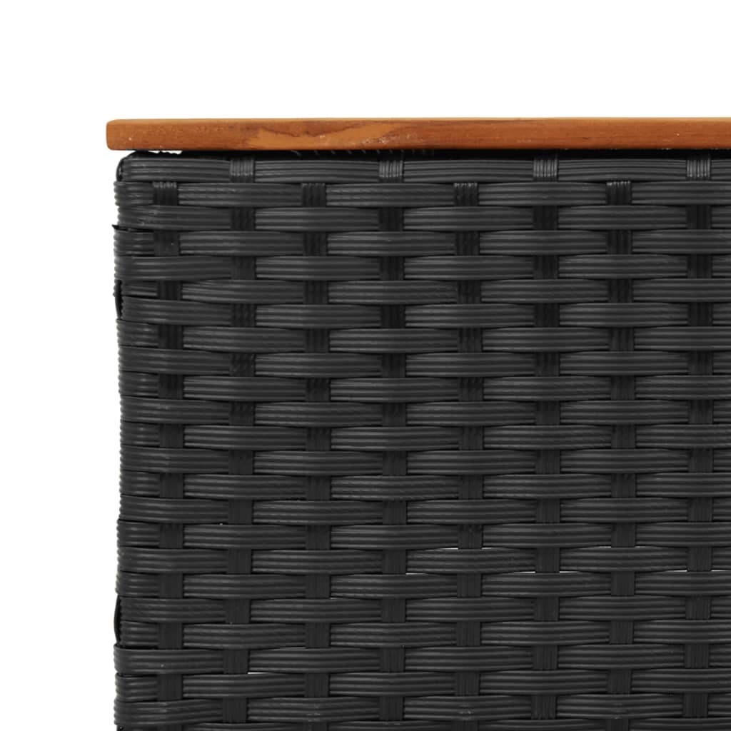 Tuinbank 3-Zits Met Kussens Poly Rattan