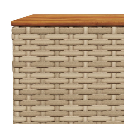Tuintafel 55X55X36 Cm Poly Rattan En Acaciahout