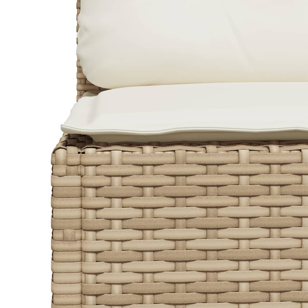 Tuinbank 3-Zits Met Kussens Poly Rattan