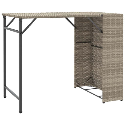 5-Delige Tuinset Inklapbaar Poly Rattan