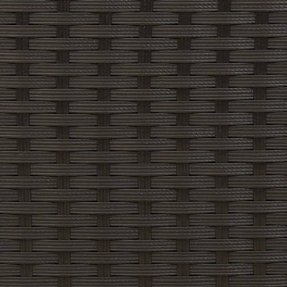 Tuinbank 2-Zits En Voetenbanken Zwart