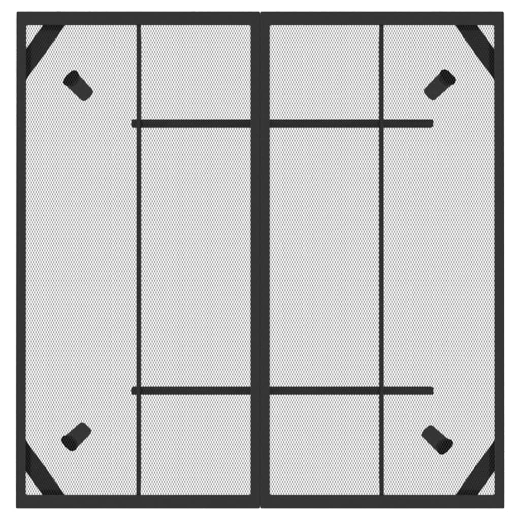 5-Delige Tuinset Metaalgaas Antracietkleurig