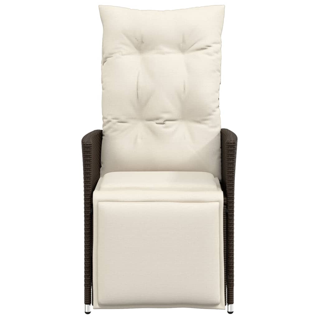 Tuinstoel Verstelbaar Met Kussens Poly Rattan