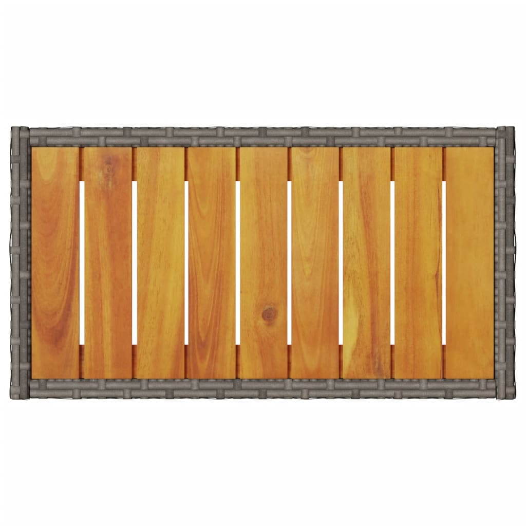 Tuinbank 2-Zits Met Kussens En Tafel Poly Rattan