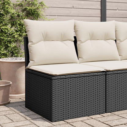 Tuinstoel Zonder Armleuning Met Kussens Poly Rattan