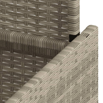 Tuintafel Met Glazen Blad 100X55X73 Cm Poly Rattan