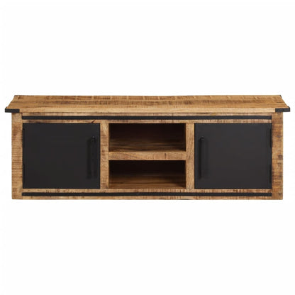 Tv-Meubel Met Deuren 105X33X36Cm Massief Mangohout