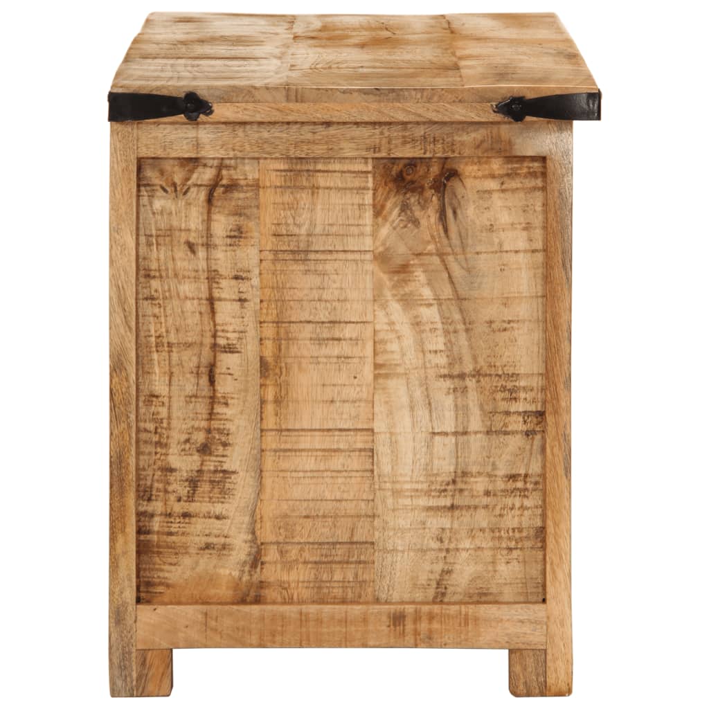 Tv-Meubel 110X35X40 Cm Massief Ruw Mangohout Geel