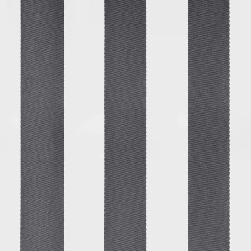 Luifel Handmatig Uittrekbaar En Led 350X250 Cm Antraciet En Wit Zwart