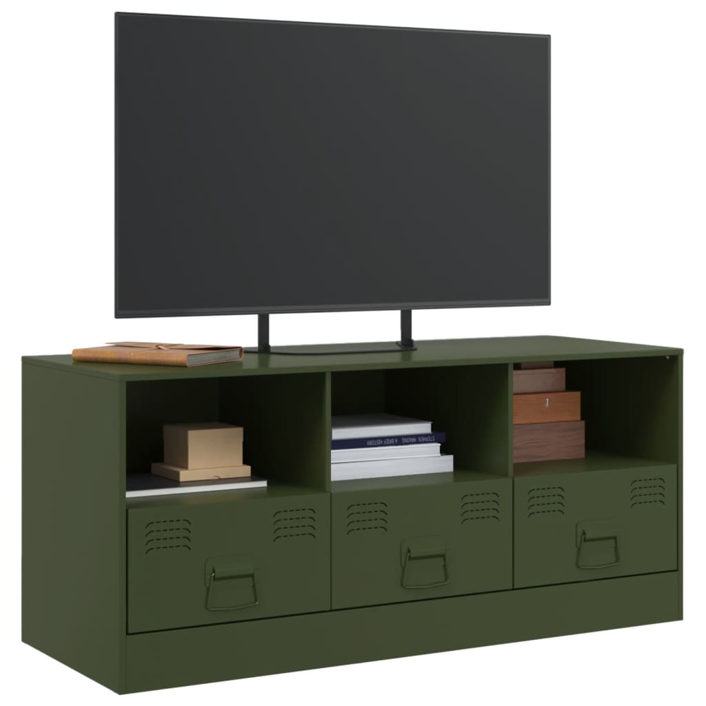 Tv-Meubel 99X39X44 Cm Staal