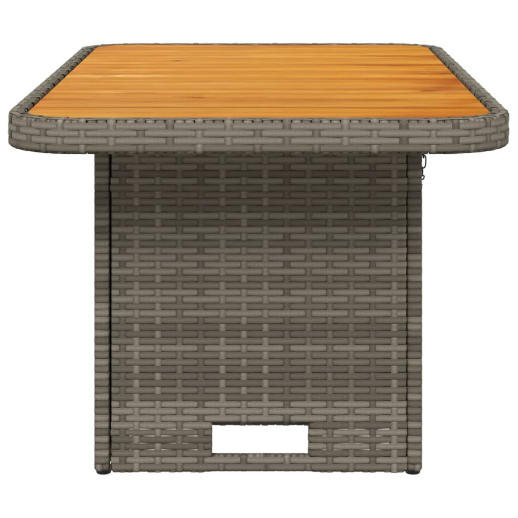 Tuintafel Poly Rattan En Acaciahout