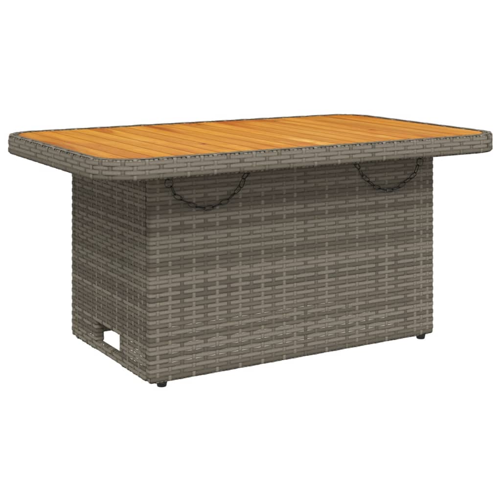 Tuintafel Poly Rattan En Acaciahout