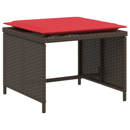 Tuinstoel Met Voetenbank Poly Rattan