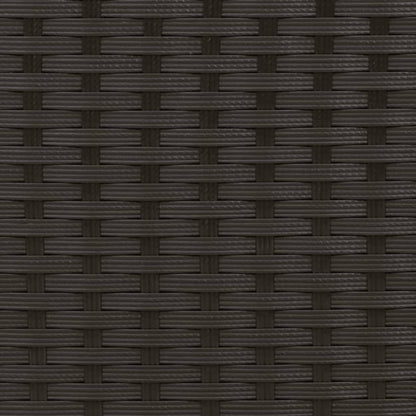 Ligbed Met Kussens Poly Rattan