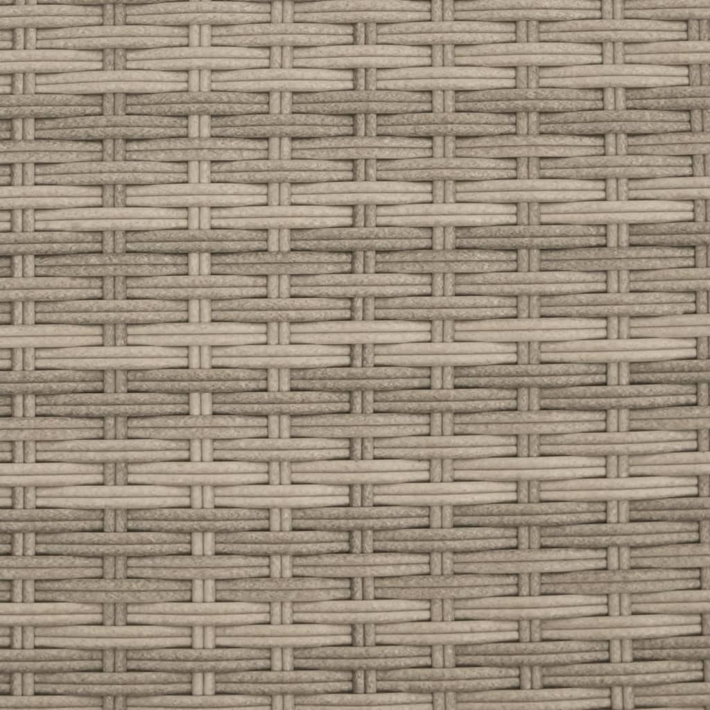 Ligbed Met Kussen Poly Rattan