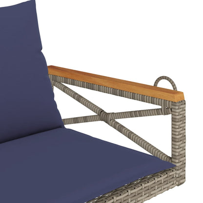Schommelbank Met Kussens 109X62X40 Cm Poly Rattan