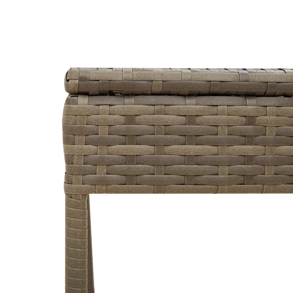 Ligbed Met Luifel En Tafel Poly Rattan