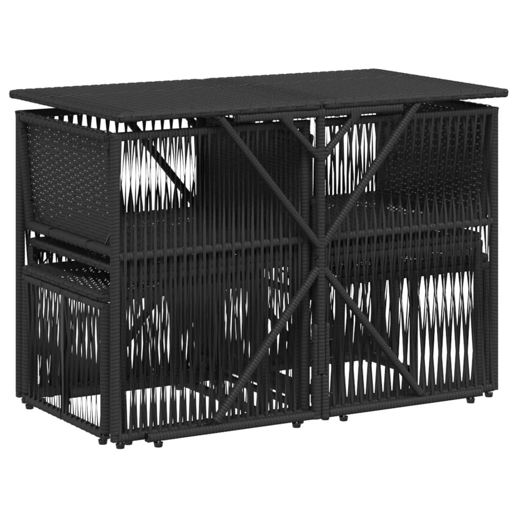 7-Delige Tuinset Met Kussens Poly Rattan