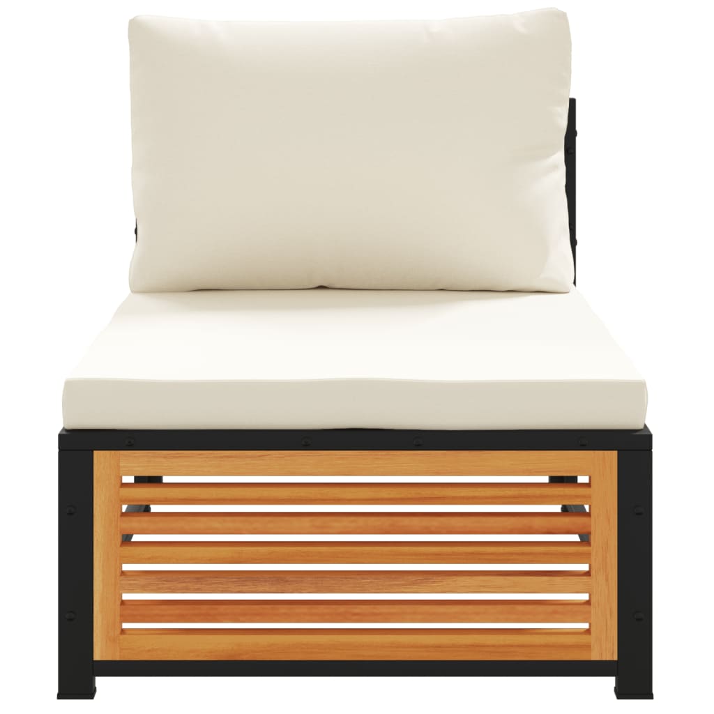 Tuinbank Zonder Armleuningen Met Kussens Massief Acaciahout