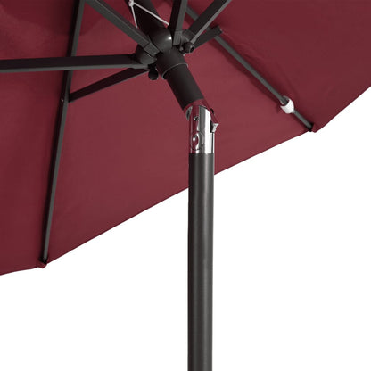 Parasol Met Stalen Paal 225X225X212 Cm